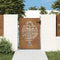 vidaXL - Poort - 85x125 - cm - boomontwerp - cortenstaal