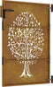 vidaXL - Poort - 85x125 - cm - boomontwerp - cortenstaal