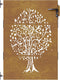 vidaXL - Poort - 85x125 - cm - boomontwerp - cortenstaal