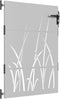 vidaXL - Poort - 85x125 - cm - grasontwerp - cortenstaal