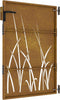 vidaXL - Poort - 85x125 - cm - grasontwerp - cortenstaal