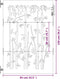 vidaXL - Poort - 85x150 - cm - bamboe-ontwerp - cortenstaal
