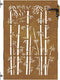 vidaXL - Poort - 85x150 - cm - bamboe-ontwerp - cortenstaal