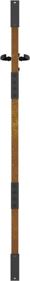 vidaXL - Poort - 85x150 - cm - bamboe-ontwerp - cortenstaal