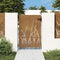 vidaXL - Poort - 85x150 - cm - grasontwerp - cortenstaal