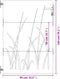vidaXL - Poort - 85x150 - cm - grasontwerp - cortenstaal
