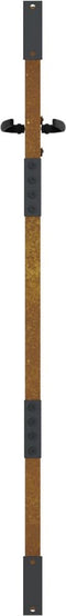 vidaXL - Poort - 85x150 - cm - grasontwerp - cortenstaal