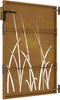 vidaXL - Poort - 85x150 - cm - grasontwerp - cortenstaal