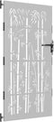 vidaXL - Poort - 85x175 - cm - bamboe-ontwerp - cortenstaal