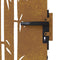 vidaXL - Poort - 85x175 - cm - bamboe-ontwerp - cortenstaal