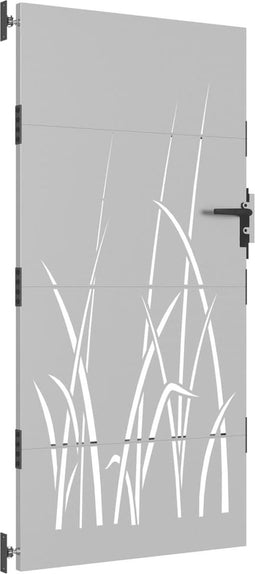vidaXL - Poort - 85x175 - cm - grasontwerp - cortenstaal
