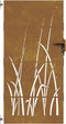 vidaXL - Poort - 85x175 - cm - grasontwerp - cortenstaal