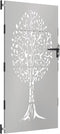 vidaXL - Poort - 85x200 - cm - boomontwerp - cortenstaal