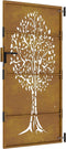vidaXL - Poort - 85x200 - cm - boomontwerp - cortenstaal