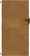 vidaXL - Poort - 85x200 - cm - cortenstaal