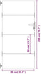 vidaXL - Poort - 85x200 - cm - cortenstaal