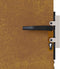vidaXL - Poort - 85x200 - cm - cortenstaal