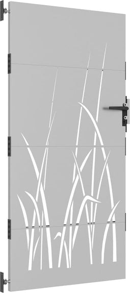 vidaXL - Poort - 85x200 - cm - grasontwerp - cortenstaal