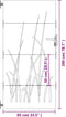 vidaXL - Poort - 85x200 - cm - grasontwerp - cortenstaal