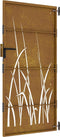 vidaXL - Poort - 85x200 - cm - grasontwerp - cortenstaal