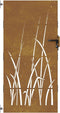 vidaXL - Poort - 85x200 - cm - grasontwerp - cortenstaal