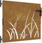 vidaXL - Poort - 85x75 - cm - grasontwerp - cortenstaal