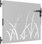 vidaXL - Poort - 85x75 - cm - grasontwerp - cortenstaal