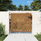 vidaXL - Poort - 85x75 - cm - grasontwerp - cortenstaal
