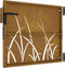 vidaXL - Poort - 85x75 - cm - grasontwerp - cortenstaal