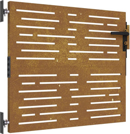 vidaXL - Poort - 85x75 - cm - vierkant - cortenstaal