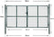vidaXL - Poort - dubbele - deur - gepoedercoat - staal