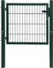 vidaXL - Poort - dubbelstaafmat - (enkel) - 106x130 - cm - groen