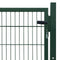 vidaXL - Poort - dubbelstaafmat - (enkel) - 106x130 - cm - groen