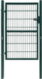 vidaXL - Poort - dubbelstaafmat - (enkel) - 106x130 - cm - groen