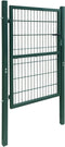 vidaXL - Poort - dubbelstaafmat - (enkel) - 106x170 - cm - groen