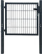 vidaXL - Poort - dubbelstaafmat - (enkel) - 106x170 - cm - groen
