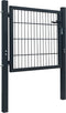 vidaXL - Poort - dubbelstaafmat - (enkel) - 106x190 - cm - groen