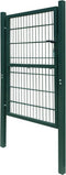 vidaXL - Poort - dubbelstaafmat - (enkel) - 106x190 - cm - groen