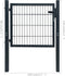 vidaXL - Poort - dubbelstaafmat - (enkel) - 106x190 - cm - groen