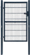 vidaXL - Poort - dubbelstaafmat - (enkel) - 106x210 - cm - antracietgrijs