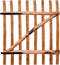 vidaXL - Poort - enkel - 100x120 - cm - geïmpregneerd - hazelaarhout