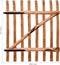 vidaXL - Poort - enkel - 100x120 - cm - geïmpregneerd - hazelaarhout