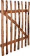 vidaXL - Poort - enkel - 100x120 - cm - geïmpregneerd - hazelaarhout