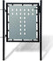 vidaXL - Poort - enkel - 100x125 - cm - zwart
