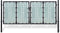 vidaXL - Poort - enkel - 100x175 - cm - zwart