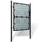 vidaXL - Poort - enkel - 100x200 - cm - zwart