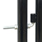 vidaXL - Poort - enkel - 100x200 - cm - zwart