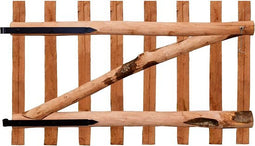 vidaXL - Poort - enkel - 100x60 - cm - geïmpregneerd - hazelaarhout
