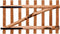 vidaXL - Poort - enkel - 100x60 - cm - geïmpregneerd - hazelaarhout