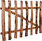 vidaXL - Poort - enkel - 100x60 - cm - geïmpregneerd - hazelaarhout